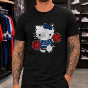 Sanrio Hello Kitty Cheerleader Women Buffalo Bills T-Shirt