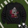 Skull Arizona Cardinals Football Helmet American Flag T-Shirt