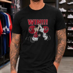 Snoopy And Charlie Brown Win Celebration Atlanta Falcons NFL T-Shirt