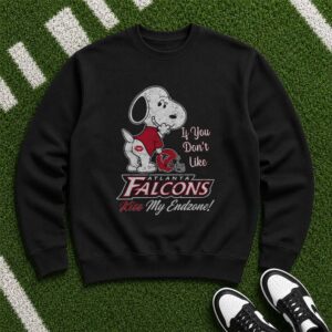 Snoopy If You Don't Like Atlanta Falcons Kiss My Endzone Funny T-Shirt
