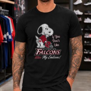 Snoopy If You Don’t Like Atlanta Falcons Kiss My Endzone Funny T-Shirt