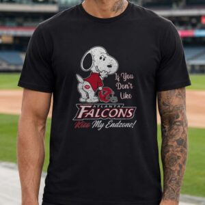 Snoopy If You Don't Like Atlanta Falcons Kiss My Endzone Funny T-Shirt