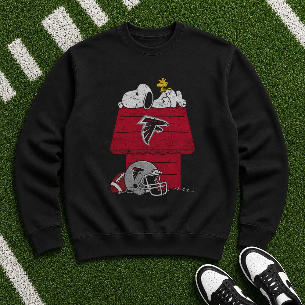 Snoopy Woodstock Atlanta Falcons Dog House Football Fan T-Shirt Snoopy Woodstock Atlanta Falcons Dog House Football Fan T-Shirt