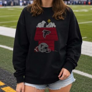 Snoopy Woodstock Atlanta Falcons Dog House Football Fan T-Shirt