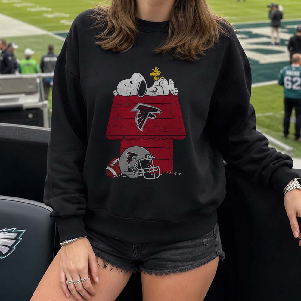 Snoopy Woodstock Atlanta Falcons Dog House Football Fan T-Shirt Snoopy Woodstock Atlanta Falcons Dog House Football Fan T-Shirt