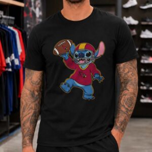 Stitch Arizona Cardinals Football Player T-Shirt