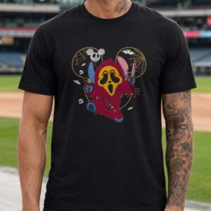 Stitch Ghostface Scream Arizona Cardinals Halloween T-Shirt