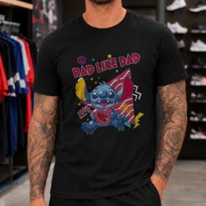 Stitch Rad Like Dad Arizona Cardinals Father_s Day T-Shirt