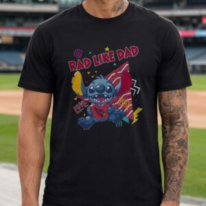 Stitch Rad Like Dad Arizona Cardinals Father_s Day T-Shirt