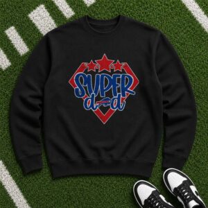 Super Dad Buffalo Bills Superman Diamond Football Father's Day Gift T-Shirt (1)