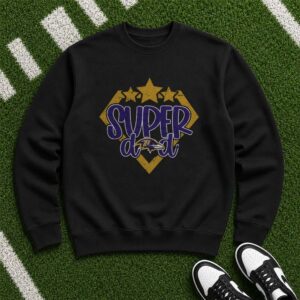 Super Dad Ravens Fan Father’s Day Gift For Dad Baltimore Ravens NFL T-Shirt