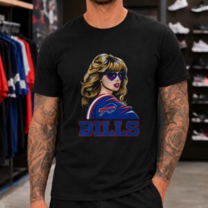 Taylor Swift Buffalo Bills Heart Sunglasses Swifties Women Football T-Shirt