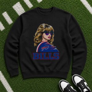 Taylor Swift Buffalo Bills Heart Sunglasses Swifties Women Football T-Shirt