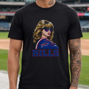 Taylor Swift Buffalo Bills Heart Sunglasses Swifties Women Football T-Shirt