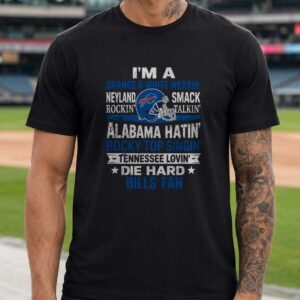 Tennessee Rocky Top Lovin Alabama Hatin Buffalo Bills Die Hard Football T-Shirt