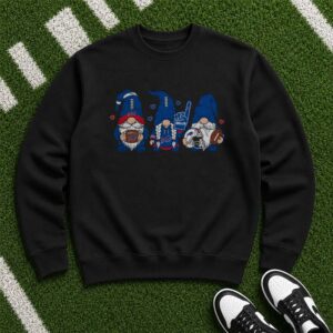 Three Gnomes Buffalo Bills Foam Finger Heart Football Cute Women T-Shirt