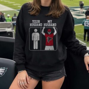 Your Husband My Husband Falcons Fan Funny Wife Women Atlanta Falcons NFL T-Shirt